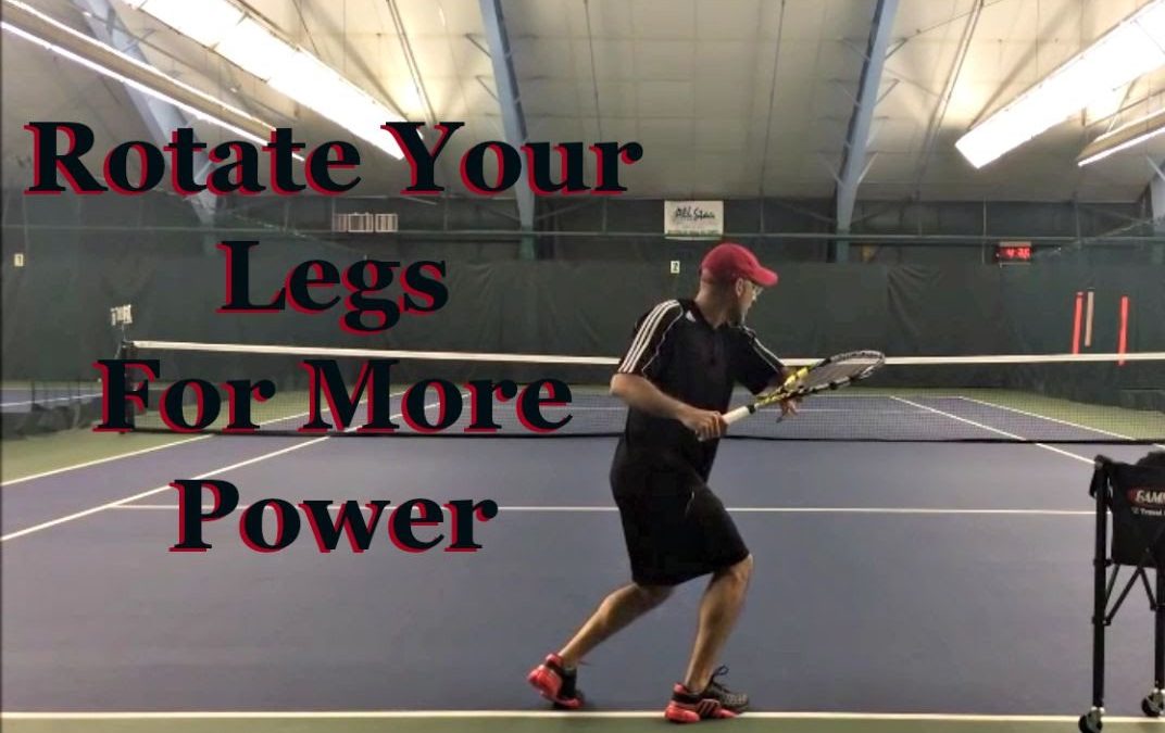 Effortless Power Using Legs to Pivot for Rotation in Tennis