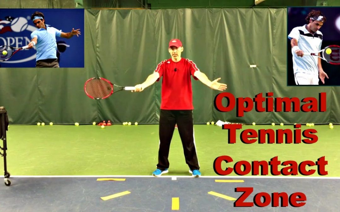 Optimal Tennis Contact Zone