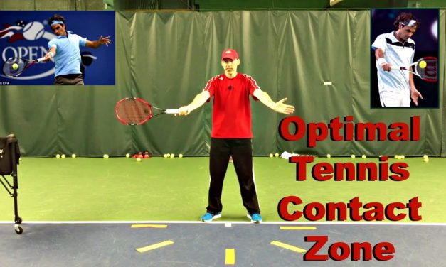 Optimal Tennis Contact Zone