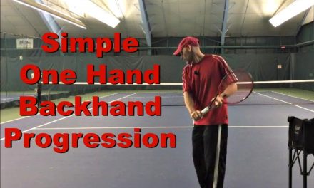 Simple One Hand Backhand Progression